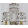 Image 3 : Pair Beaded 2-Arm Sconces