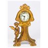 Image 1 : Art Nouveau Gilt Metal Figural Clock