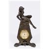 Image 1 : Art Nouveau Metal Figural Clock