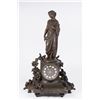 Image 1 : French 19th Century Metal Figural Clock