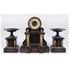 Image 1 : 3-Piece Marble & Bronze Clock Set