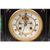 Image 2 : Marble & Malachite Open Escapement Mantel Clock