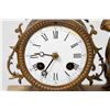 Image 2 : French Gilt Metal & Onyx Figural Mantel Clock