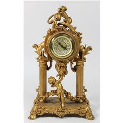 Figural Gilt Metal Clock Case