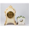 Image 8 : French Ceramic Mantel Clock & Royal Bonn Case