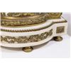 Image 5 : 3-Piece Bronze & Marble Tiffany Clock Set
