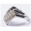 Image 2 : 14K White Gold & Diamond Ring