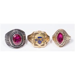 Lot 3 School Rings