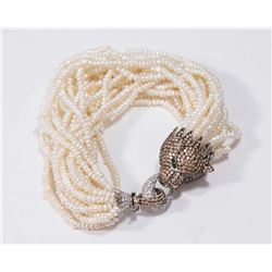 Multistrand Seed Pearl Bracelet