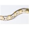 Image 2 : 18K Gold 2-Tone Gold Ladies Bracelet