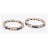 Image 1 : 2-14K Gold Bands with Sapphires