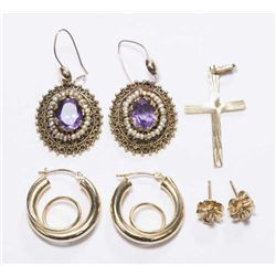:Group Lot 14K Gold Jewelry