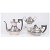 Image 1 : 3-Piece English Sterling Silver Tea Set