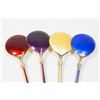 Image 3 : Lot of 7 Enameled Sterling Silver Spoons & Forks