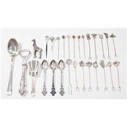 Lot of Sterling & Silverplate Spoons