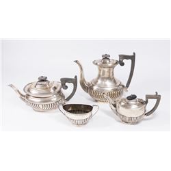 British Sterling Silver Coffee & Tea Set