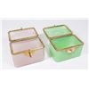 Image 2 : 2 French Opaline Boxes