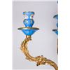 Image 4 : Pair Bronze & Sèvres Porcelain 5-Arm Candelabra