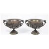 Image 1 : Pair Bronze Compotes with Handles