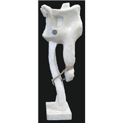 :Milo Marble & Lead Abstract Sculpture