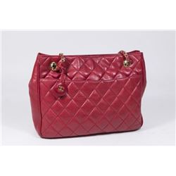 :Chanel Red Quilted Soft Leather Bag