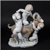 Image 1 : Lladro Figure, Boys Playing with a Goat