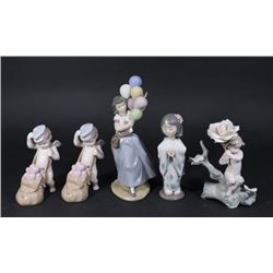 :Group Lot 5 Lladro Figures