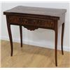 Image 1 : :Marquetry Floral Inlaid Card Table