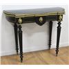 Image 1 : Bronze-Mounted & Black Lacquered Flip Top Table