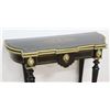 Image 2 : Bronze-Mounted & Black Lacquered Flip Top Table