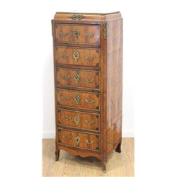 Louis XV Style Bronze-Mounted Marquetry Semainier