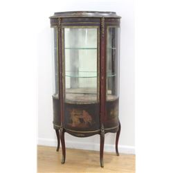 Vernis Martin Louis XV Style Bronze-Mtd. Vitrine