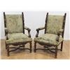 Image 1 : Pair Early 20th C. Renaissance Style Throne Chairs