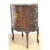 Image 2 : Pair Demilune Paint-Decorated Nightstands