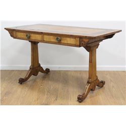 William IV Maple & Rosewood Library Table