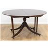 Image 2 : Oval Banded Pedestal Table