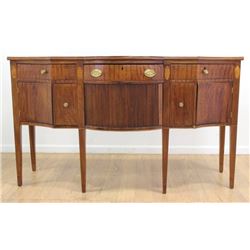 19th C. Mahogany Inlaid Banded Sideboard