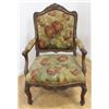 Image 4 : :Pair Louis XV Style Petit Point Open Arm Chairs