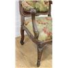 Image 6 : :Pair Louis XV Style Petit Point Open Arm Chairs