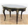 Image 1 : French Louis XV Style Turtle-Top Bronze-Mtd. Table
