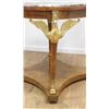Image 3 : Empire Style Marble Top Center Swan Leg Table