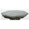 Image 3 : Single Oversized Green Marble & Bronze Pedestal