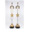 :Pair Crystal & Bronze Urns
