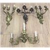 4 French 19th C. Gilt Bronze & Brass Wall Lights