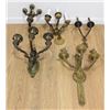 Group 5 Empire Style Bronze Wall Lights