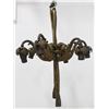Image 4 : 2 French Bronze Figural & Foliate Chandeliers