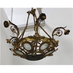 Louis XVI Style Gilt Bronze 8-Light Chandelier