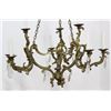 Image 2 : Louis XV Style Gilt Bronze 9-Light Chandelier