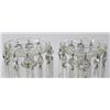 Image 3 : Pair Cut Crystal Lustres with Prisms