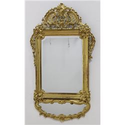 Gilt Carved 2-Part Bevelled Mirror